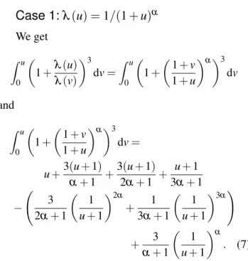 Table 1. Some examples of volume fractions for packings involving a finite range of sizes (α = 100 and θ = 1) .