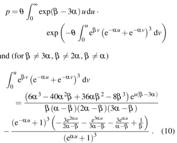 Table 4. Some examples of volume fractions for packings involving a finite range of sizes (α = 1 and θ = 0.01).