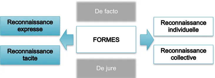 Figure 1: Les formes de reconnaissance 