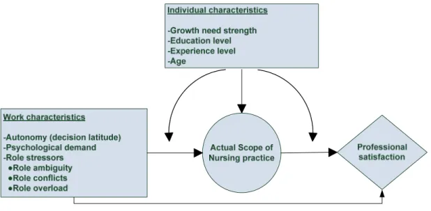 Figure 1 - The actual SCOpe of nursing Practice (SCOP) model 