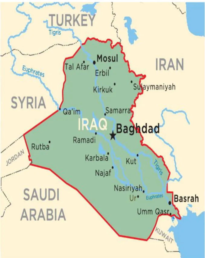 Figure 2-1: Carte d’Irak 