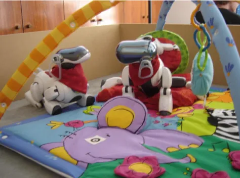 Figure 4Curiosity-driven learning in the Playground Experiment.  The Playground Experiment (Oudeyer et al.,  2007 ;  Oudeyer  and  Smith,  2014)