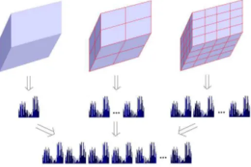 Fig. 4. Action modelling by concatenation of MTP histograms.
