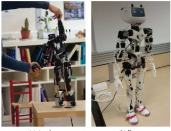 Fig. 1: The two developed humanoid platforms.