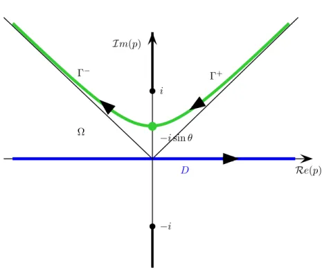 Fig. 4 . The contours Γ and D.