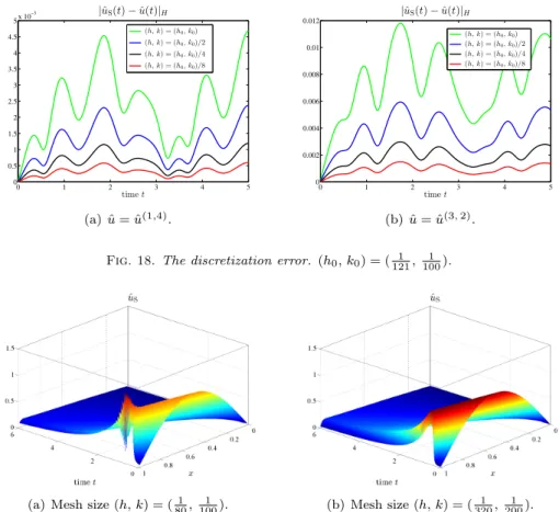 Fig. 19. Spurious oscillations occur on coarser meshes.