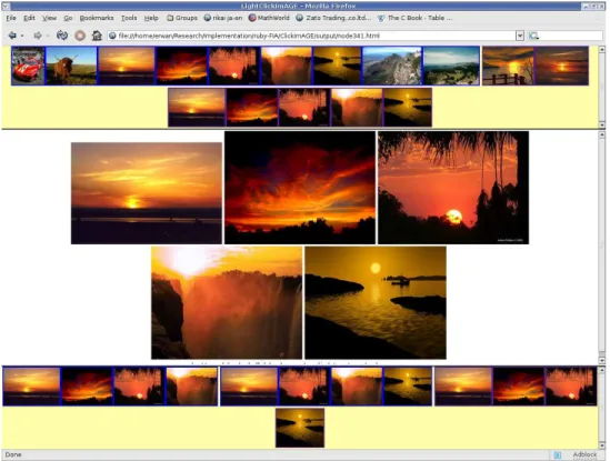 Figure 4.6 – The XHTML Click Im AGE user’s interface