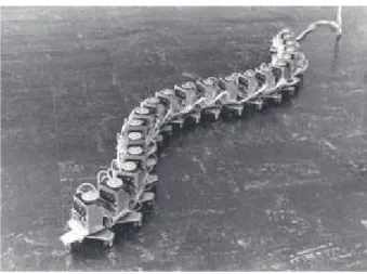 Figure 2.6 – The pioneering snake-like robot ACM-III with passive castor wheels