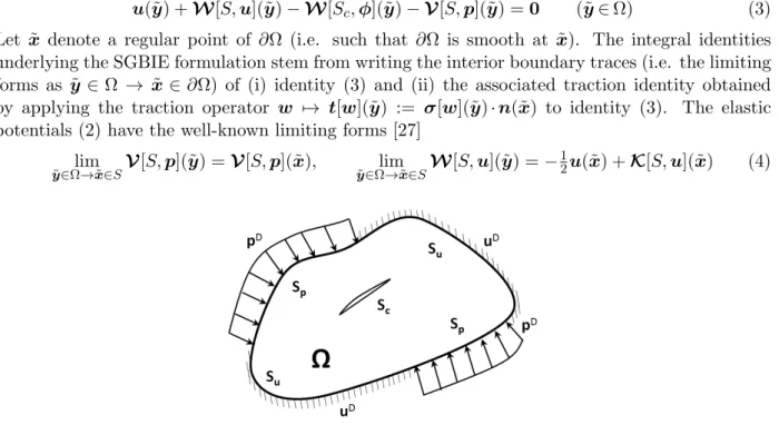 Figure 1: Solid containing a crack