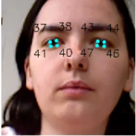 Fig. 1: Facial feature points