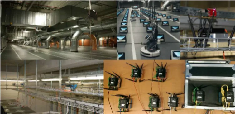 Fig. 8. Hardware employed in the testbed and the scenario where it is deployed.