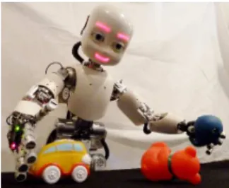 Fig. 1: The humanoid iCub and the experimental context.