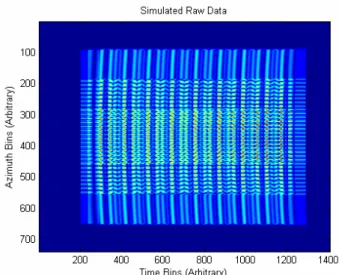 Figure 2.2: Simulated Raw Data used for Processing