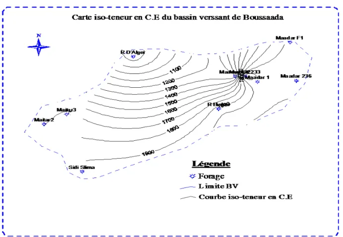 Tableau IV.4.Statistique du calcium dans les eaux souterraines de Boussaâda 2015 