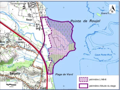 Figure 7- Périmètre de l’étude  (Source : Parc national de la Guadeloupe) 