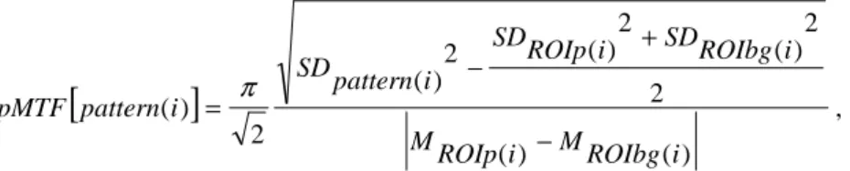 Figure 10. The 6 groups of patterns to be analysed (left), the corresponding segmented image (middle) and the image of  these patterns each one delimited with a rotated rectangle