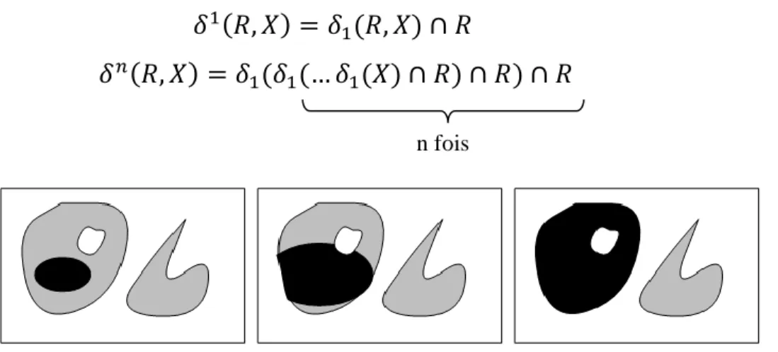 Fig 3.10- Dilatation et reconstruction géodésique