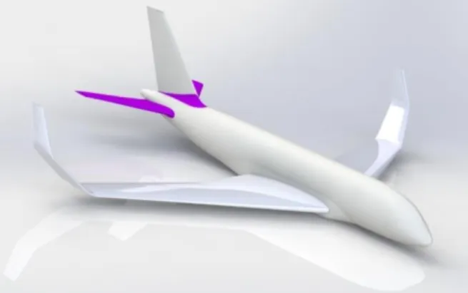 Fig. 1. Passenger airplane wing with Morphing Wing.   