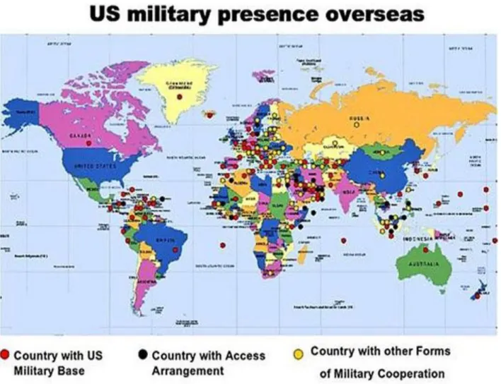 Figure Figure 2.1. The Global Spread of the US Military and intelligence Bases 