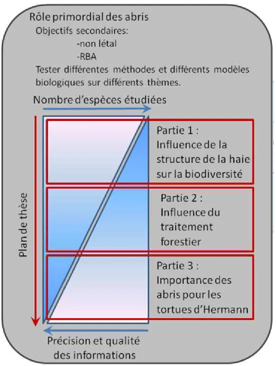 Figure 11: compromis entre précision des informations et nombre d'espèces étudiées. 