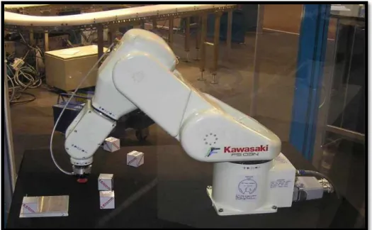 Figure I.1: Un robot industriel Kawasaki FS-03N, robot de  soudage. 