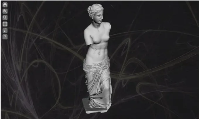 Figure 8: A visualization page automatically generated by the Visual Media Service for browsing a 3D  model