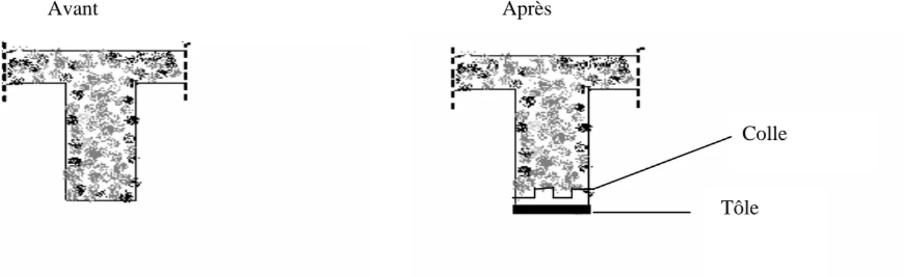 Figure III.3 : Principe du collage des tôles. 
