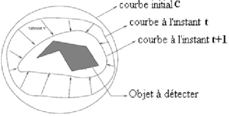 Figure 2.1 : Principe des contours actifs 