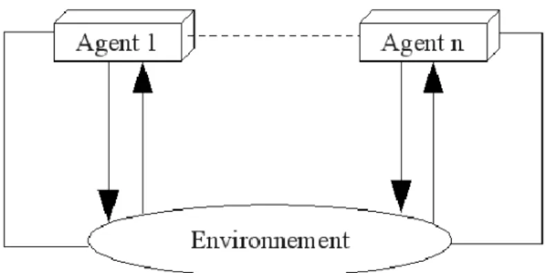 Figure 3.3: Représentation schématique d’un SMA,  du point de vue d’un observateur extérieur 