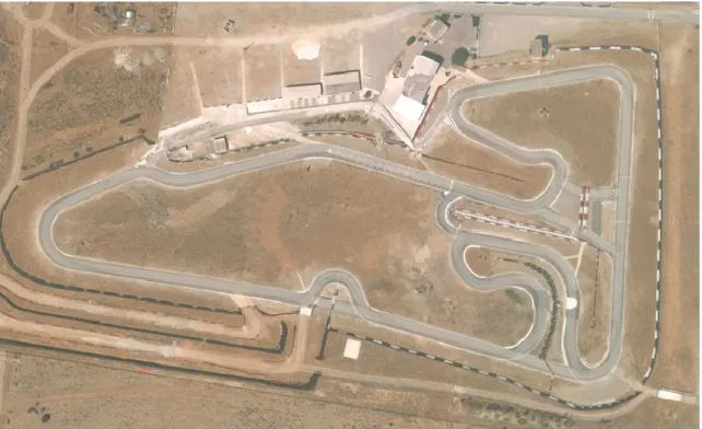 Figure 2 : Vue aérienne du circuit du Mistral (Salon de Provence – Eyguières) 