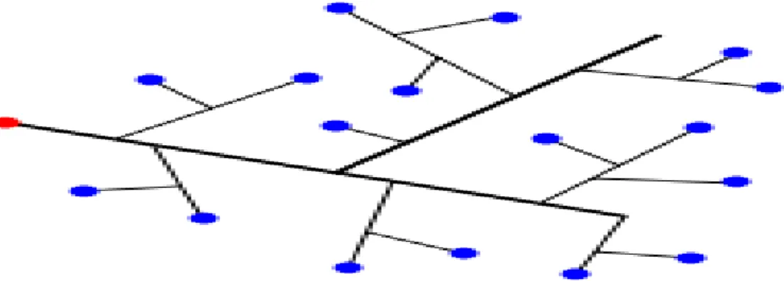 Figure II.1 : Schéma de structure arborescente du réseau de distribution  