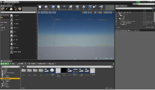 Figure 2.4 – Screen de l’interface d’Unreal Engine