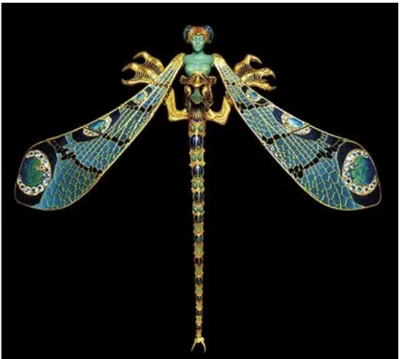 Figure 6: Brooch from René Jules Lalique (1860 - 1945), gold, opals and turquoise. Retrieved from: http://
