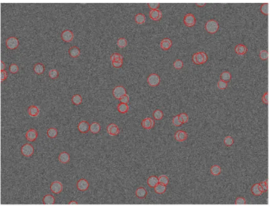 Figure 5  Détection d'objets circulaires en l'absence d'énergie a priori