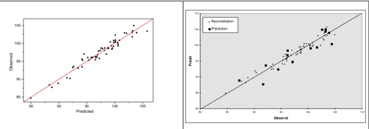 Figure 6 : Capacité de reconstitution et prédiction du modèle complet de ADPN. 