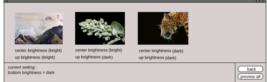 Figure 3: Example of a possible browsing interface