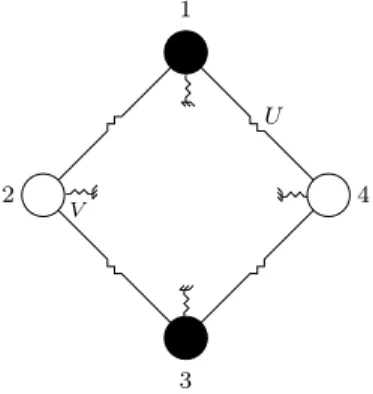 Figure 2.3. An example of a non-asymmetric heat conduction network
