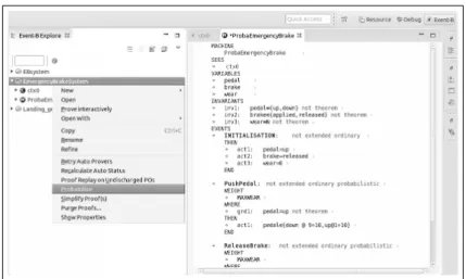 Fig. 3: Probabilistic plugin to the Rodin platform