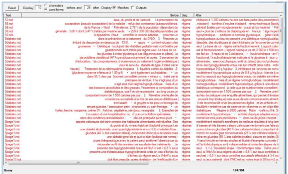 Figure 2 Exemple de recherche d'un mot 