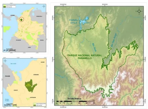 Figura 4. Localización del Parque Nacional Natural Paramillo 