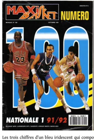 Figure 2.  Maxi Basket , n o  100, octobre 1991, première de couverture, collection privée