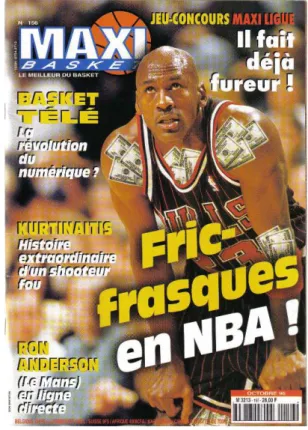 Figure 3.  Maxi Basket , n o  156, octobre 1996, première de couverture, collection privée