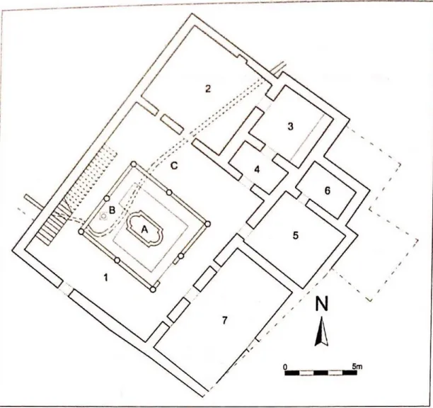 Figure 7 Maison trouvée au nord de l’Aréopage (Paolo Bonini, La casa nella grecia romana, 2006, p.250 fig