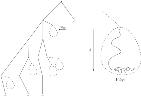 Figure 1.4. Illustration des pièges dans l’arbre de Galton-Watson.