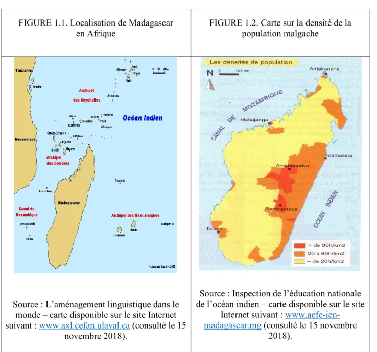 FIGURE 1.1. Localisation de Madagascar  en Afrique 