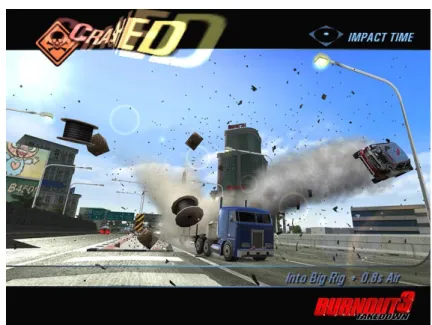 Figure 2.5 – Capture d’écran d’un ralenti in-game tirée du jeu Burnout 3.