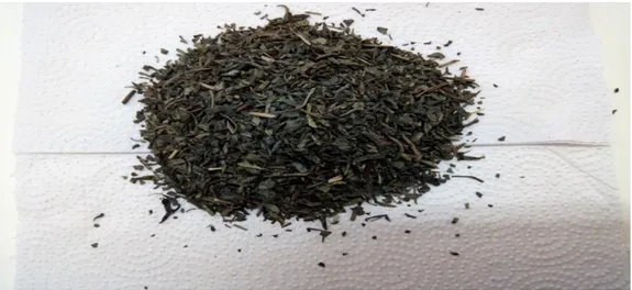 Figure 4:les feuilles du thé vert (photo originale) 
