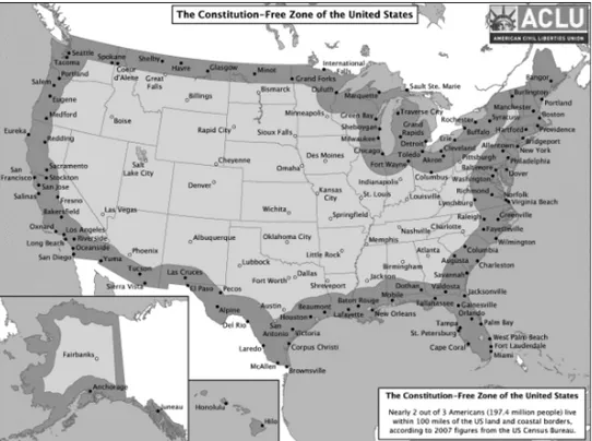 Fig. 1 : Les deux tiers des Américains vivraient à la frontière a