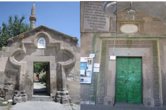 Figure 4. Entrées de la Mosquée de la République, ancienne église des Taxiarques, Derinkuyu A.A