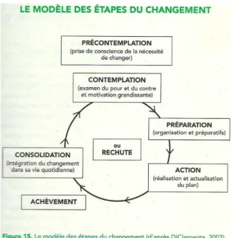 Figure 10 : Modèle des étapes du changement, R. Hopkins (2011) 